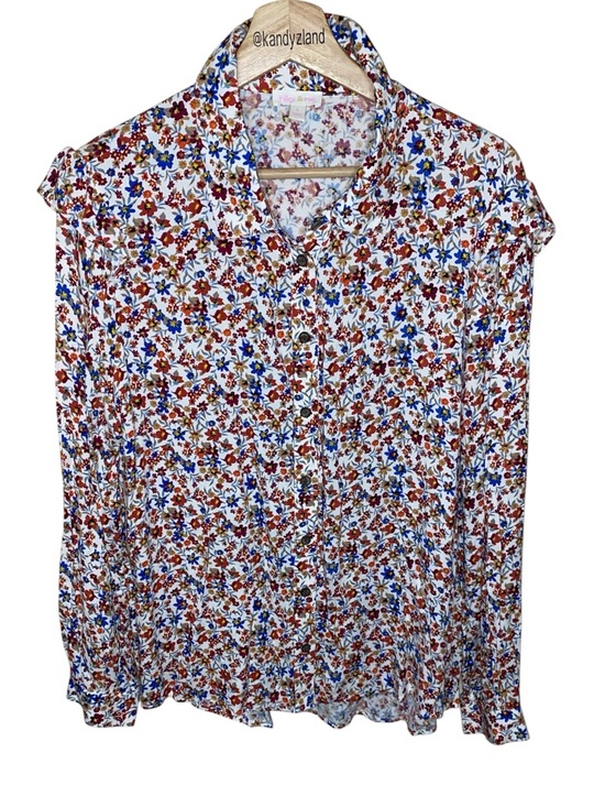 Riley & Rae Tops - RILEY & RAE Women’s Floral Button Down Blouse